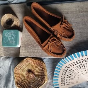 Minnetonka Brown Moccasins